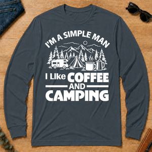 I Like Coffee And Camping - dark-heather - LST2D-DarkHeather