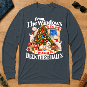 From the Windows to the Walls West Highland White Terrier - dark-heather - LST2D-DarkHeather