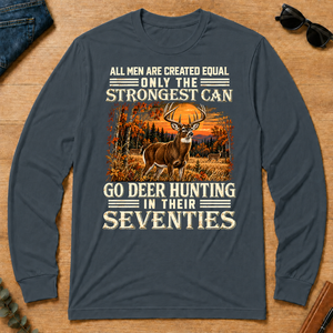 Deer Hunting Strongest Man In Seventies - dark-heather - LST2D-DarkHeather