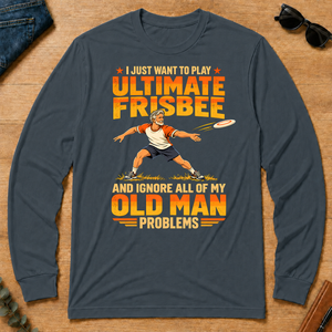 I Just Want To Play Ultimate Frisbee - dark-heather - LST2D-DarkHeather