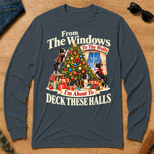 From the Windows to the Walls Boston Terrier - dark-heather - LST2D-DarkHeather