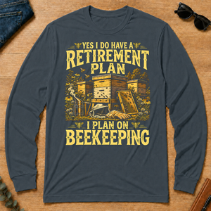 I Do Have A Retirement Plan I Plan On Beekeeping - dark-heather - LST2D-DarkHeather