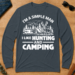 I Like Hunting And Camping - dark-heather - LST2D-DarkHeather