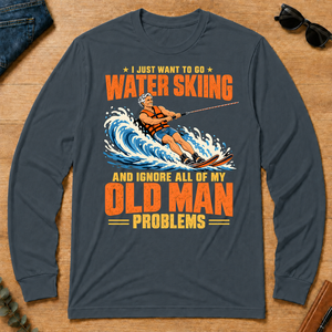 I Just Want To Go Water Skiing - dark-heather - LST2D-DarkHeather