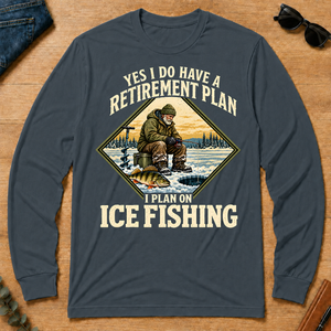 I Plan On Ice Fishing - dark-heather - LST2D-DarkHeather