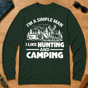 I Like Hunting And Camping - forest-green - LST2D-ForestGreen