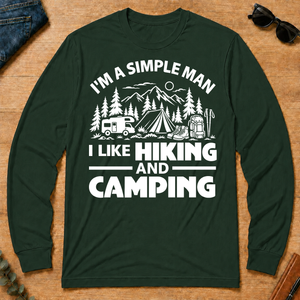 I Like Hiking And Camping - forest-green - LST2D-ForestGreen