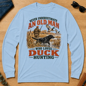 An Old Man Loves Duck Hunting - light-blue - LST2D-LightBlue
