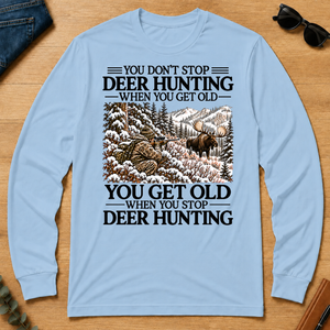 Don't Stop Moose Hunting Snow - light-blue - LST2D-LightBlue