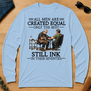 All Men Are Created Equal Only The Best Still Ink 70s - light-blue - LST2D-LightBlue