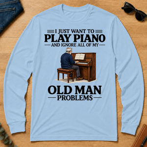 I Just Want To Play Piano - light-blue - LST2D-LightBlue