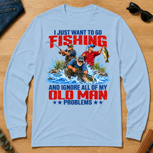 I Just Want To Go Fishing - light-blue - LST2D-LightBlue