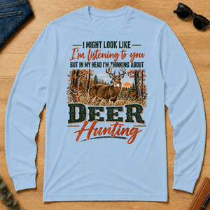 I'm Thinking About Deer Hunting - light-blue - LST2D-LightBlue