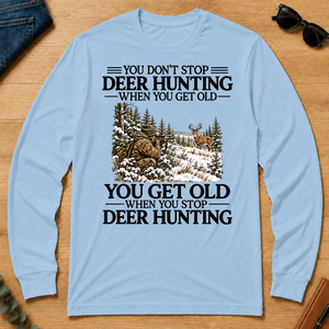 Don't Stop Deer Hunting Snow - light-blue - LST2D-LightBlue