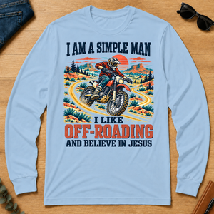 I Like Off-roading And Believe In Jesus - light-blue - LST2D-LightBlue