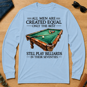 Still Play Billiards In 70s - light-blue - LST2D-LightBlue