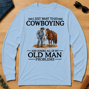 I Just Want To Go Cowboying - light-blue - LST2D-LightBlue