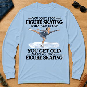 Don't Stop Figure Skating - light-blue - LST2D-LightBlue