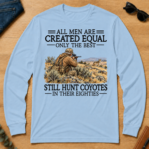 All Men Are Created Equal Coyote Hunting 80s - light-blue - LST2D-LightBlue