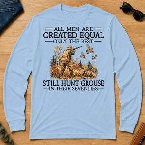 All Men Are Created Equal Grouse Hunting 70s - light-blue - LST2D-LightBlue