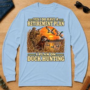 I Plan On Duck Hunting Vintage - light-blue - LST2D-LightBlue