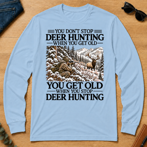 Don't Stop Elk Hunting Snow - light-blue - LST2D-LightBlue