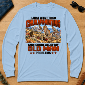 I Just Want To Chukar Hunting - light-blue - LST2D-LightBlue