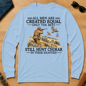 All Men Are Created Equal Chukar Hunting 80s - light-blue - LST2D-LightBlue