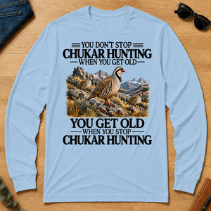 Don't Stop Chukar Hunting - light-blue - LST2D-LightBlue