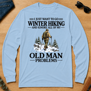 I Just Want To Go Winter Hiking - light-blue - LST2D-LightBlue