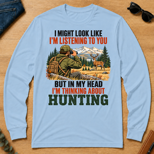 I'm Thinking About Hunting - light-blue - LST2D-LightBlue