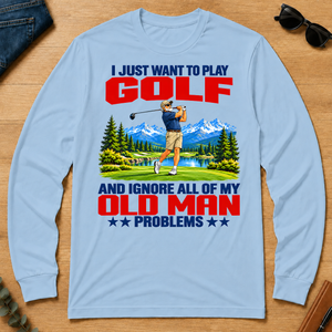 I Just Want To Play Golf - light-blue - LST2D-LightBlue