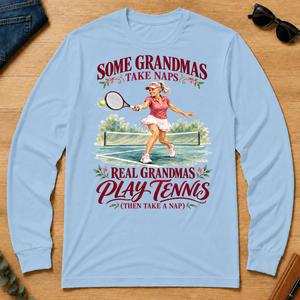 Real Grandmas Play Tennis - light-blue - LST2D-LightBlue