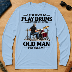 I Just Want To Play Drums - light-blue - LST2D-LightBlue