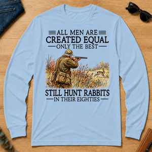 All Men Are Created Equal Rabbit Hunting 80s - light-blue - LST2D-LightBlue