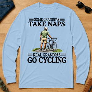 Real Grandpas Go Cycling Vintage - light-blue - LST2D-LightBlue