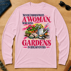 A Woman Still Gardens In Her Seventies - light-pink - LST2D-LightPink