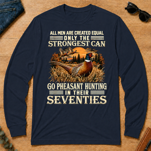 Pheasant Hunting Strongest Man In Seventies - navy - LST2D-Navy