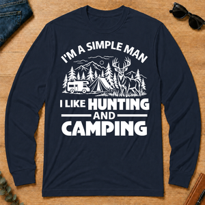 I Like Hunting And Camping - navy - LST2D-Navy