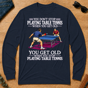 Old Man Don't Stop Table Tennis - navy - LST2D-Navy