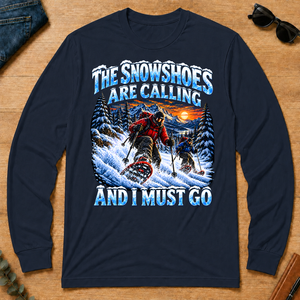 Snowshoes Are Calling And I Must Go - navy - LST2D-Navy