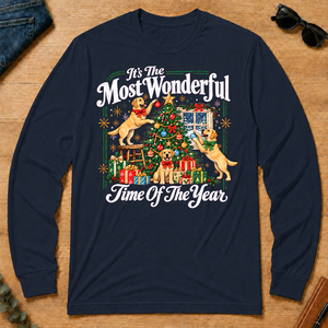 Wonderful Christmas Labrador Retriever - navy - LST2D-Navy