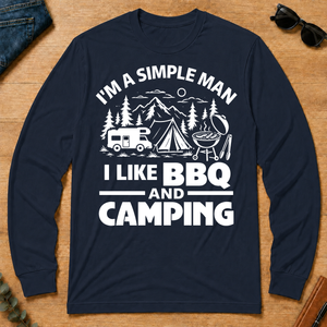 I Like BBQ And Camping - navy - LST2D-Navy