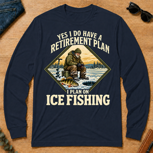 I Plan On Ice Fishing - navy - LST2D-Navy