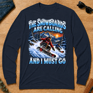 Snowboards Are Calling And I Must Go - navy - LST2D-Navy
