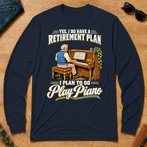 I Plan To Go Play Piano - navy - LST2D-Navy