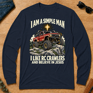 I Like RC Crawlers & Believe In Jesus - navy - LST2D-Navy
