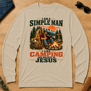I Like Camping And Believe In Jesus - sand - LST2D-Sand