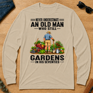 An Old Man Still Gardens In His 70s - sand - LST2D-Sand