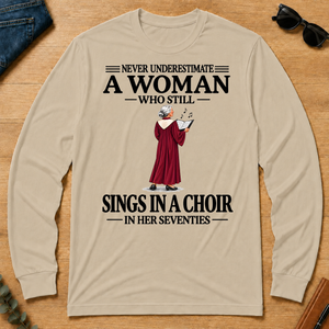 A Woman Still Sings In A Choir In Her Seventies - sand - LST2D-Sand